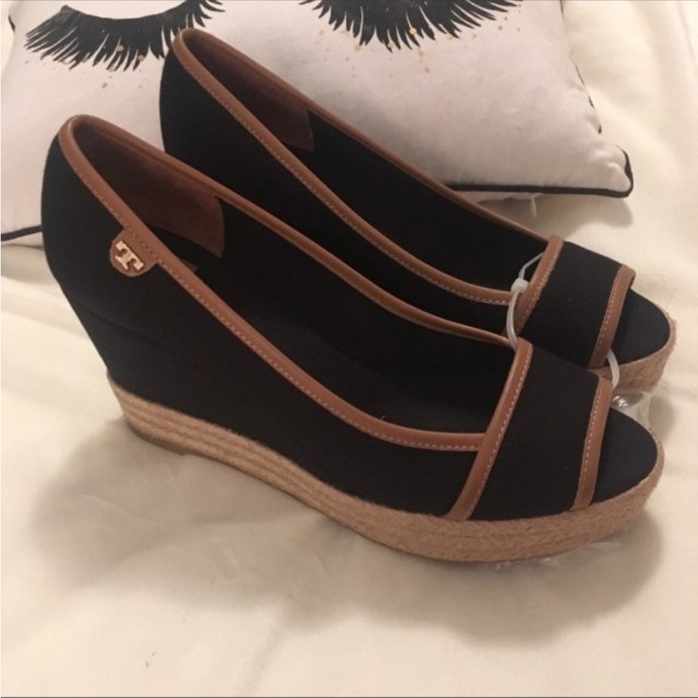 Tory Burch Espadrille Wedges 9.5